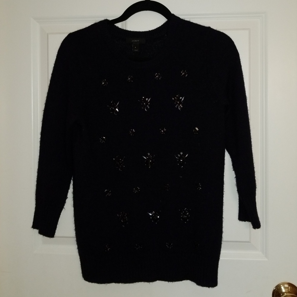 Jcrew bejewled sweater